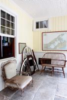 Vintage furniture on veranda