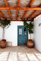 Entrance of Greek villa