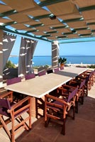 Dining area with sea view