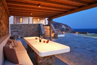 Patio with sea view, Greece