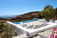 Villa swimming pool with scenic views
