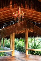 Tropical wooden porch