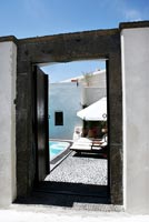 Entrance to Greek villa