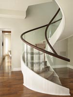 Contemporary spiral staircase