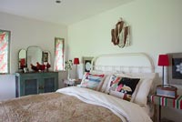 Country bedroom with vintage furniture
