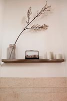 Small shelf with decorative items