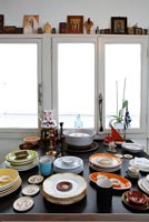 Vintage tableware display
