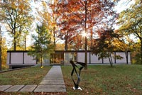 Contemporary home and woodland garden