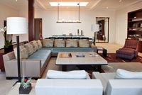 Modern open plan living room 