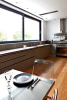 Contemporary grey kitchen diner