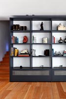Contemporary grey bookcase 