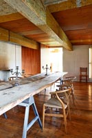 Rustic dining table