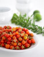 Cherry Tomatoes in white bowl