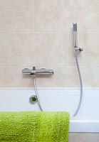 Modern taps and shower attachment