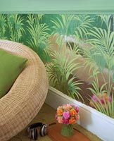 Tropical wallpaper detail