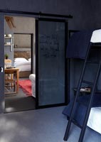 Modern bedroom with bunks