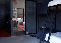 Modern bedroom with bunks