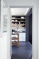 View into modern kitchen
