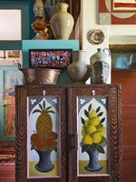 Painted wooden cabinet