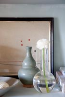 Ranunculus in glass vase