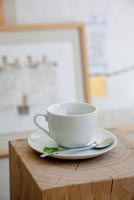 Tea cup on coffee table