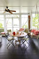 Country style veranda with swing