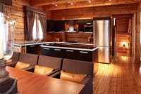 Modern kitchen diner in traditional house 
