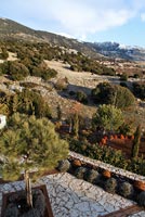 Scenic views from patio garden, Arahova, Greece