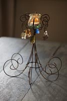 Decorative wirework tea light holder