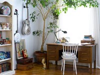 Study with vintage furniture