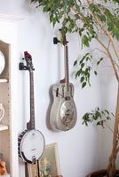 Display of musical instruments