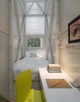 Contemporary bedroom with study space