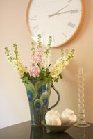 Flowers in decorative jug