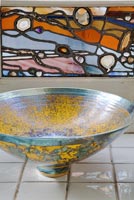Stained glass and bowl