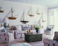 Nautical themed living room