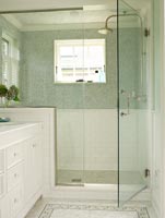Classic bathroom with shower