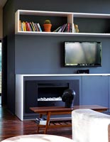Modern living room storage