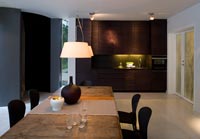 Contemporary open plan dining room