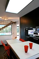 Modern open plan kitchen diner