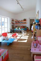 Colourful kids' playroom