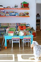 Colourful childrens play room
