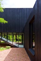 Contemporary timber clad building