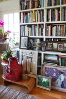 Bookcase and ornaments