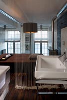 Contemporary bathroom with daybed