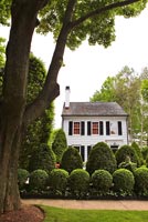 Classic Federal style house and garden