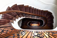 Classic staircase from above