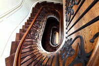 Classic staircase from above