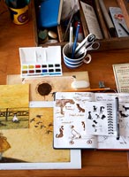 Artists sketchbooks and paintings by Sam Toft