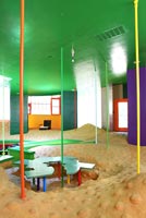 Colourful room in conceptual house
 