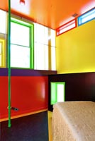 Colourful painted walls